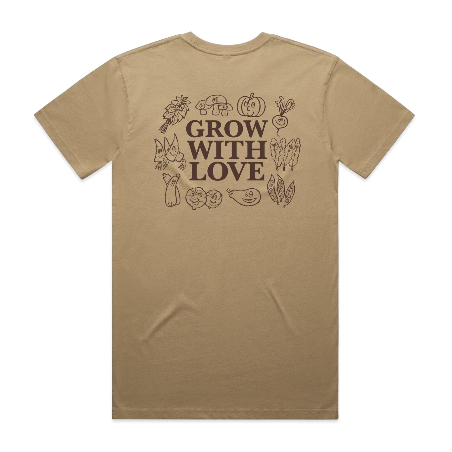 WT "Grow With Love" Sand T-shirt