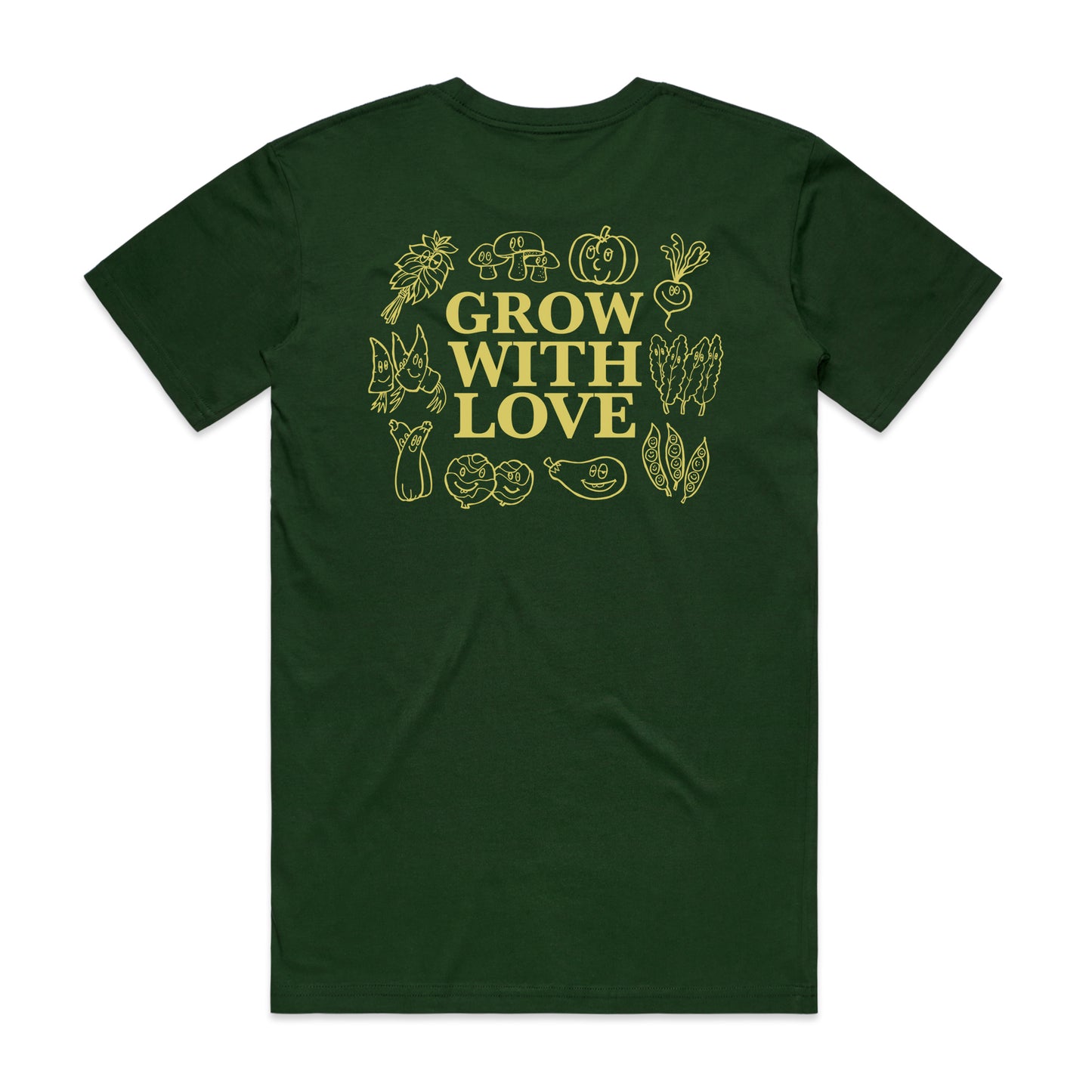 WT "Grow With Love" Forrest Green T-shirt
